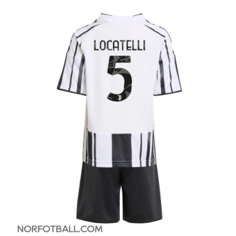 Billige Fotballdrakt Juventus Manuel Locatelli #5 Replika Hjemmedraktsett Barn 2025-26 Kortermet (med bukser)